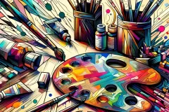 Hip-Hop Cubist Still Life Artist-Tools-2