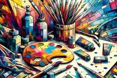 Hip-Hop Cubist Still Life Artist-Tools