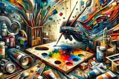 Hip-Hop Cubist Still Life Artists-Tools