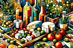 Hip-Hop Cubist Still Life Mediterranean-Feast